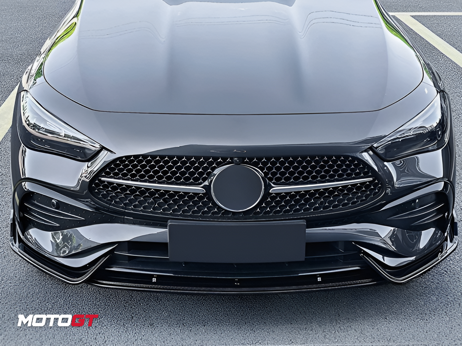 CLE CLASS FRONT BUMPER SPLITTER